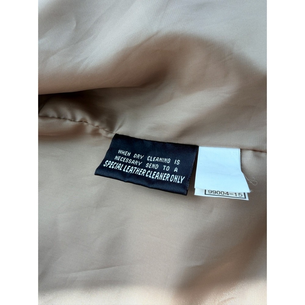 VTG Wilsons Leather Suede Lined Blazer M Camel Tan Puff‎ Sleeve Cowgirl Western - Picture 8 of 12